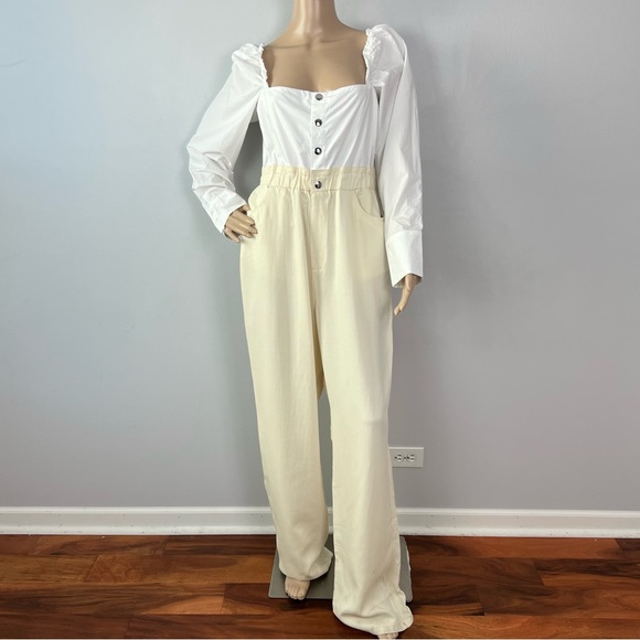 WEWOREWHAT WIDE-LEG SHIRT JUMPSUIT - Picture 2 of 13
